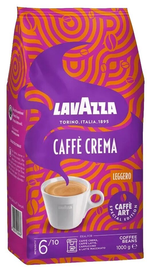 Lavazza Caffè Crema Leggero Special Edition kafijas pupiņas 1 kg